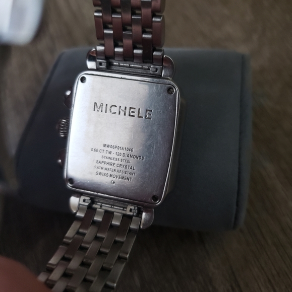 Authentic MICHELE Diamond Deco Watch - Picture 7 of 7